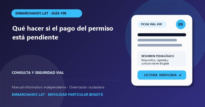 Qué hacer si el pago del permiso está pendiente