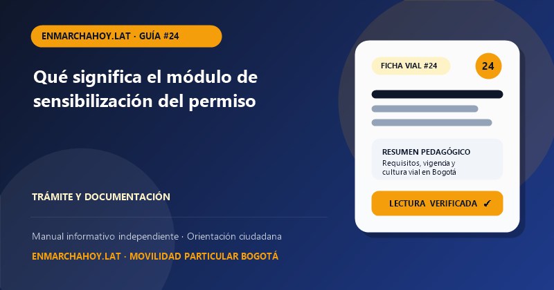 Qué significa el módulo de sensibilización del permiso