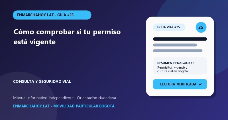 Cómo comprobar si tu permiso está vigente